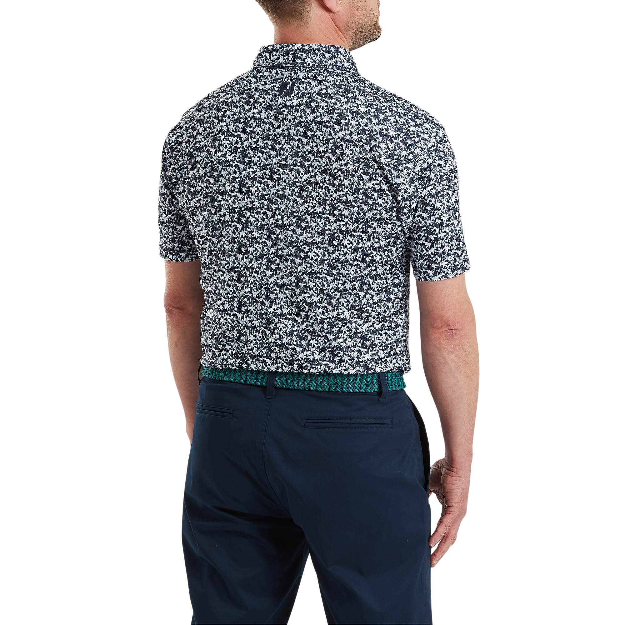 Hidden Palm Print Lisle