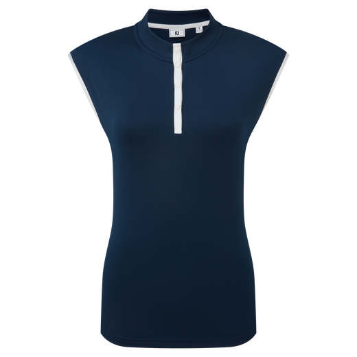 Mock Neck Snap Polo