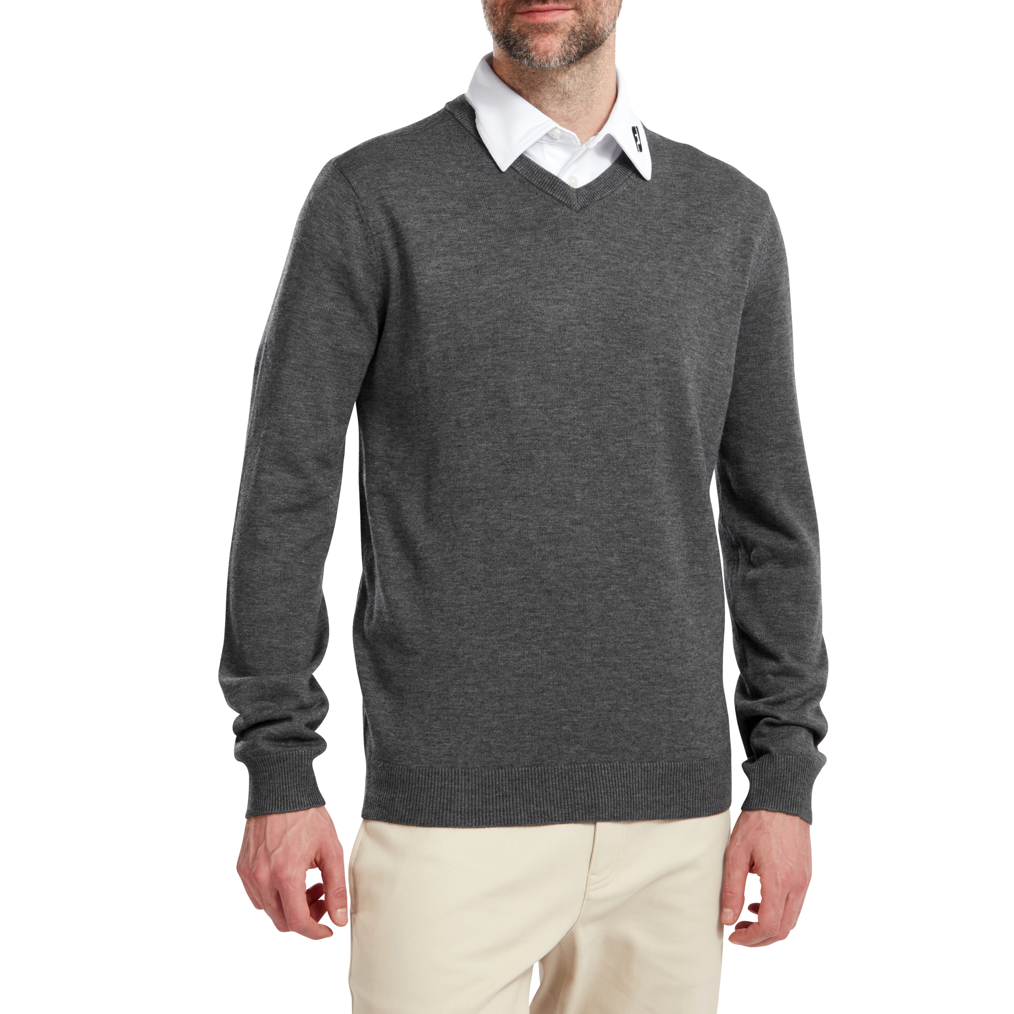 Wool Blend V-Neck Pullover