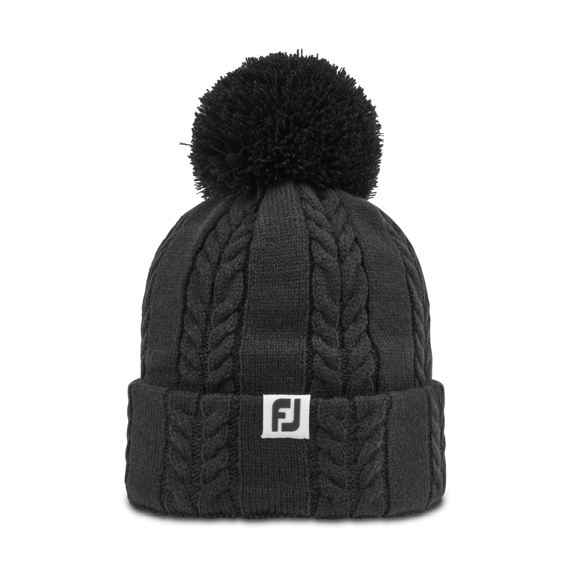 Women's Cable Knit Bobble Hat