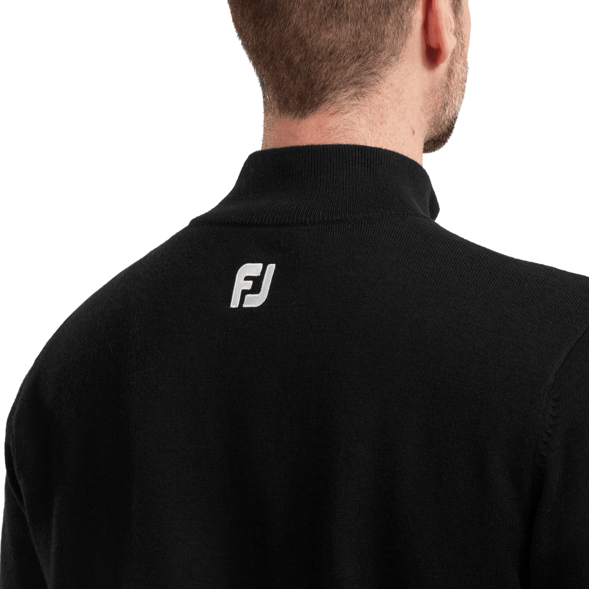 Wool Blend 1/2 Zip Lined Pullover