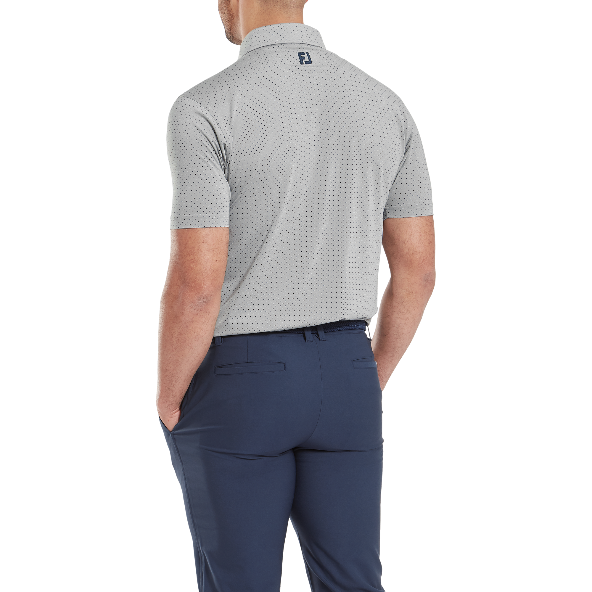 Stretch Lisle Dot Print