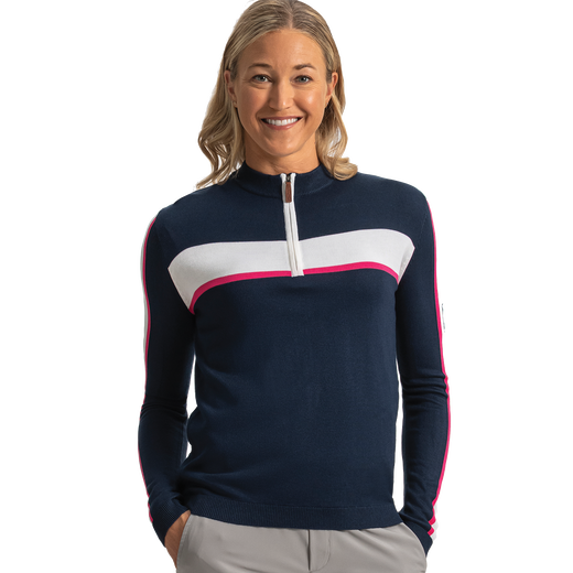 Apr&egrave;s Tee Knit Sweater Quarter-Zip Women