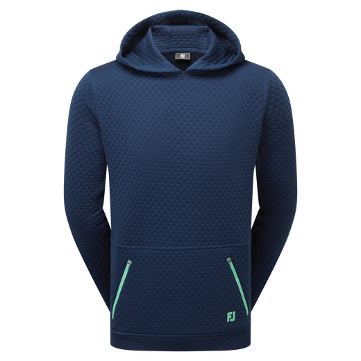 Textured Knit Hoodie