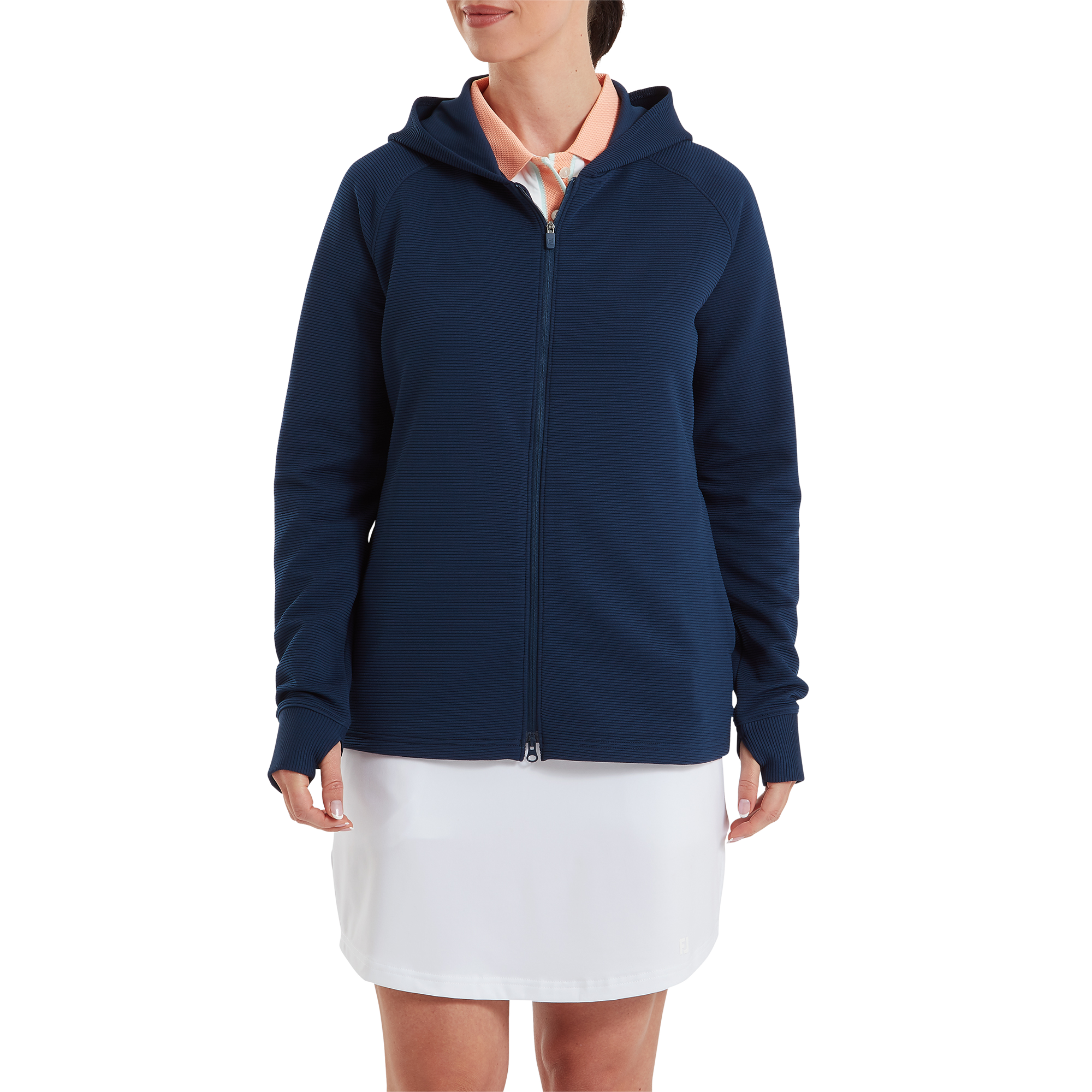Full-Zip Ottoman Hoodie