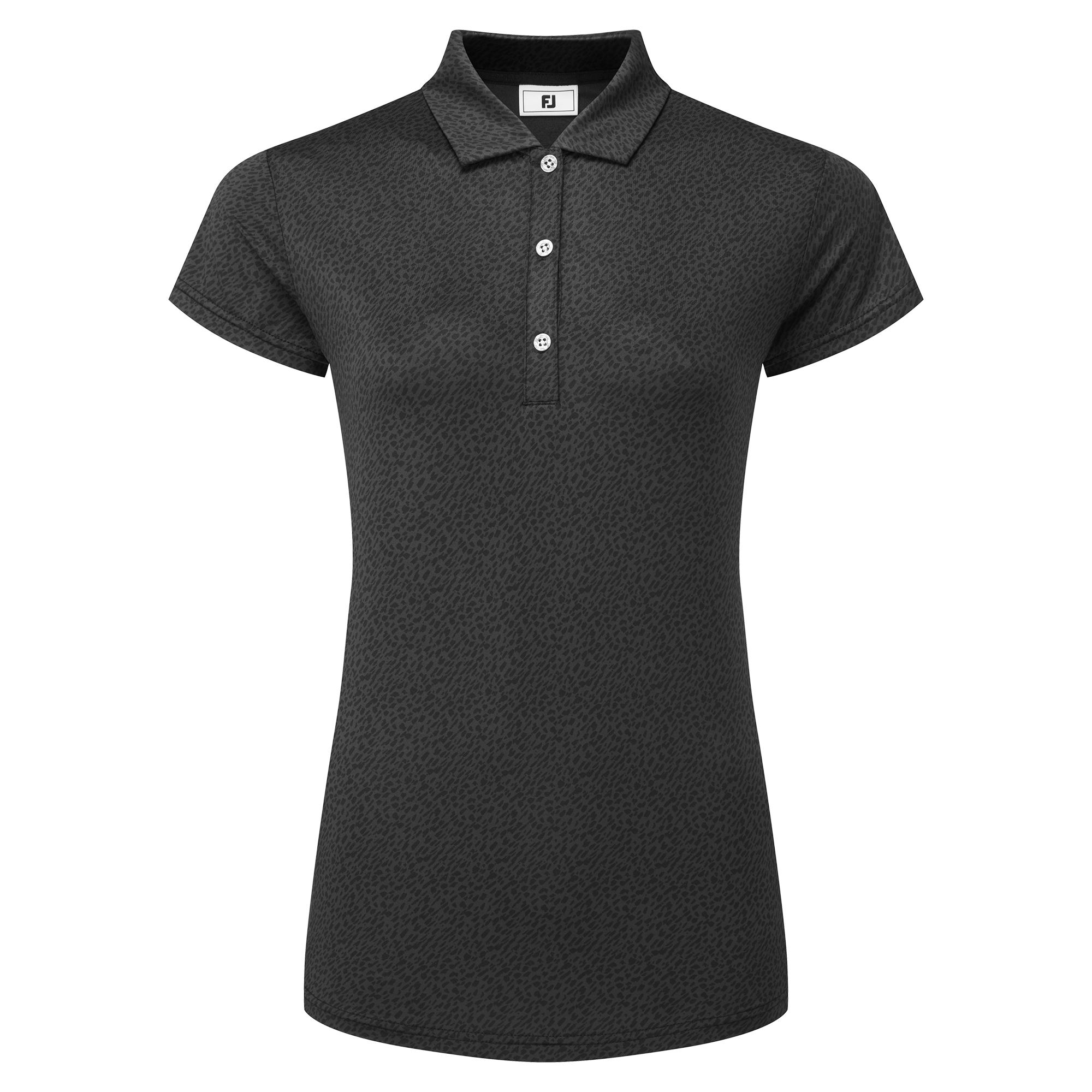 Animal Print Cap Sleeve Lisle