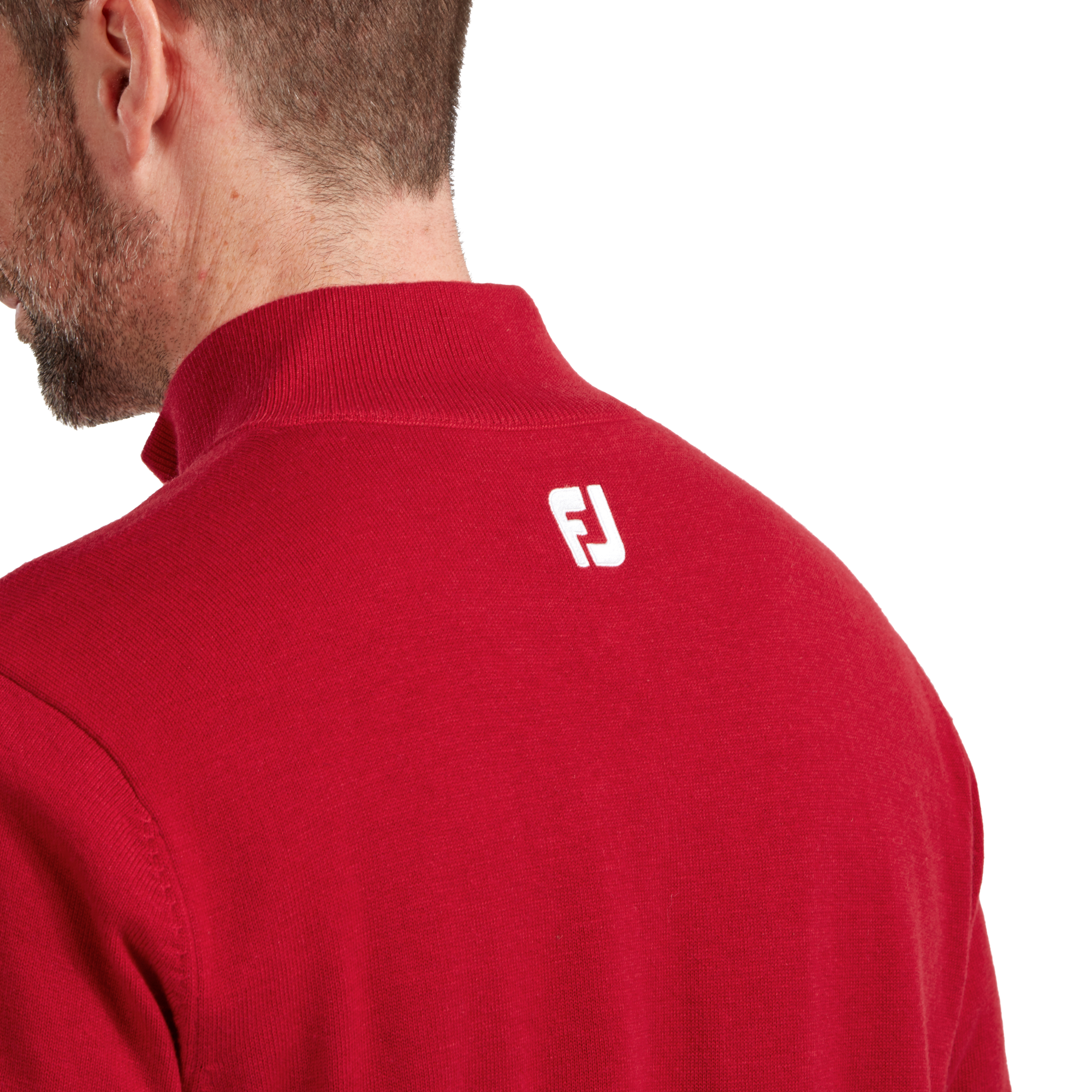 Wool Blend 1/2 Zip Lined Pullover