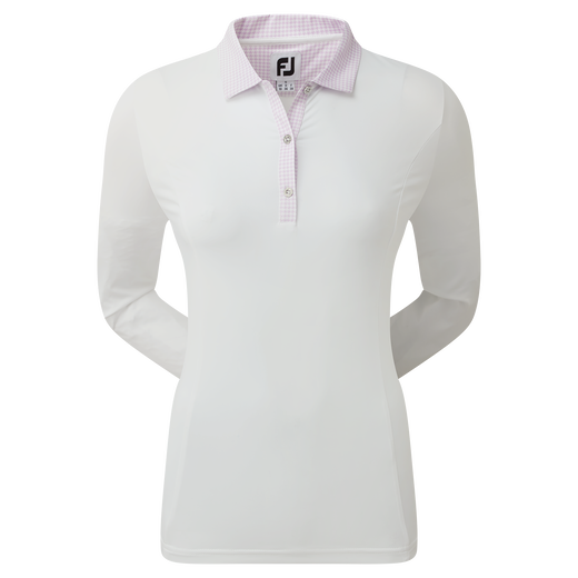 Houndstooth Trim 3/4 Sleeve Lisle