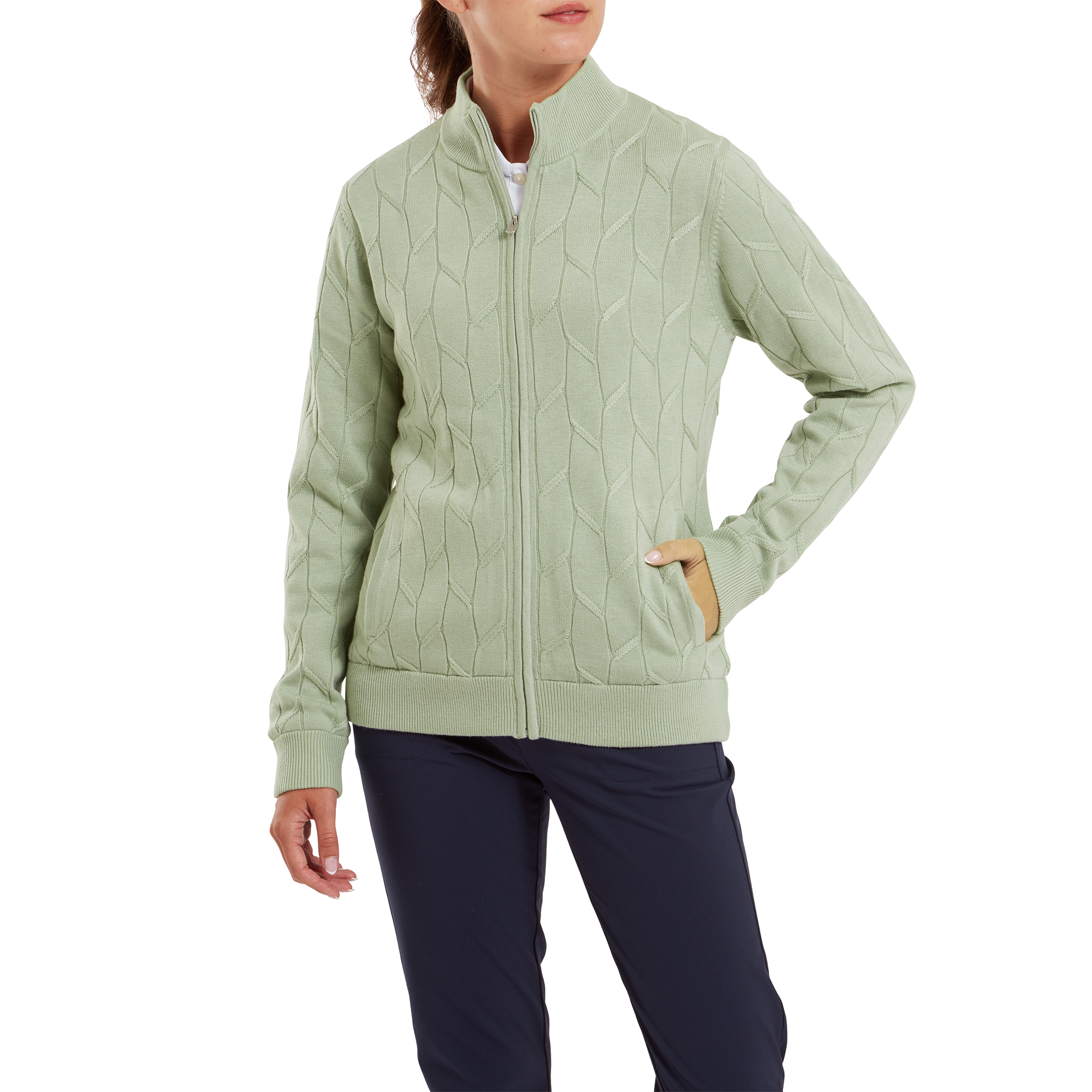 Full-Zip Lined Pullover