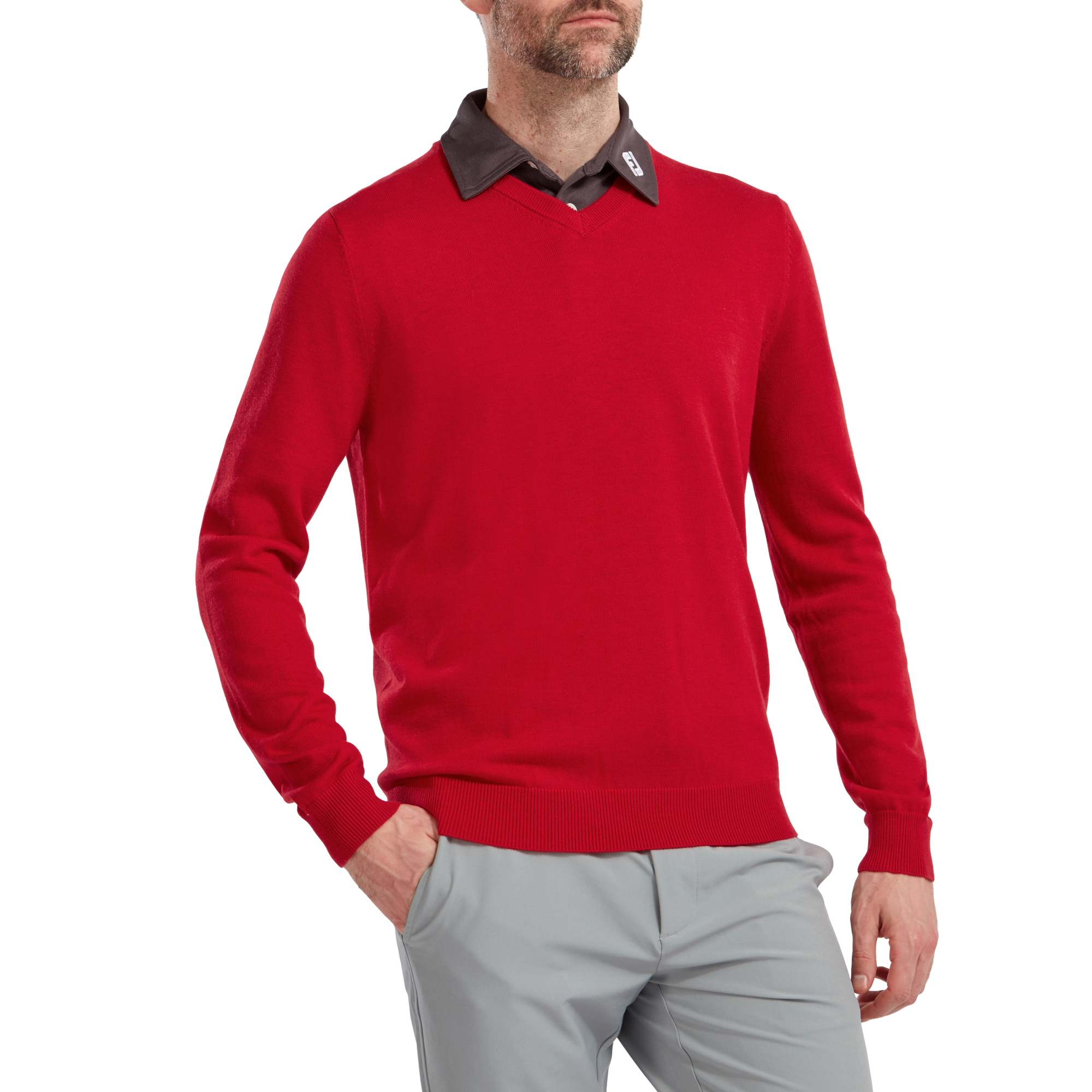 Wool Blend V-Neck Pullover