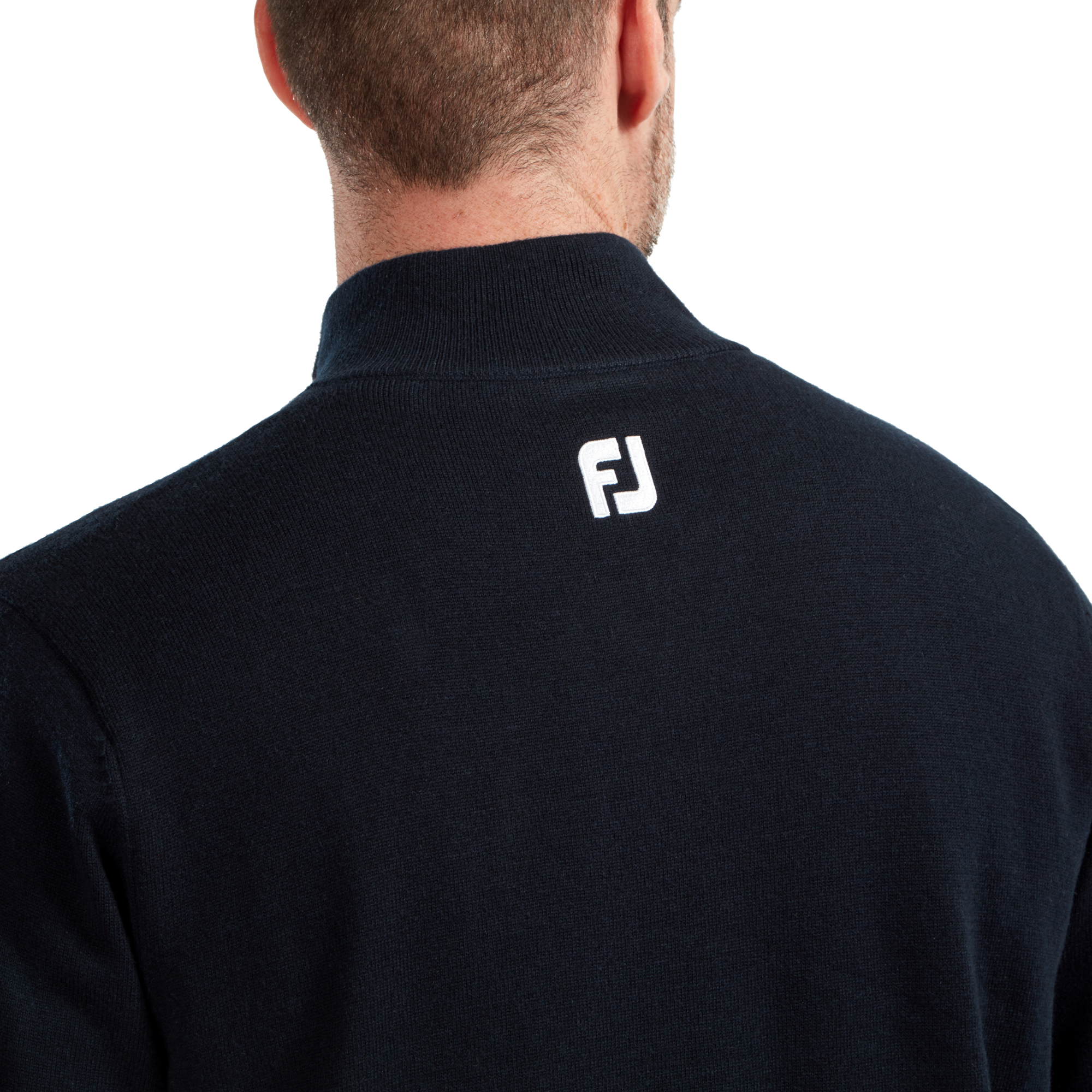 Wool Blend 1/2 Zip Lined Pullover